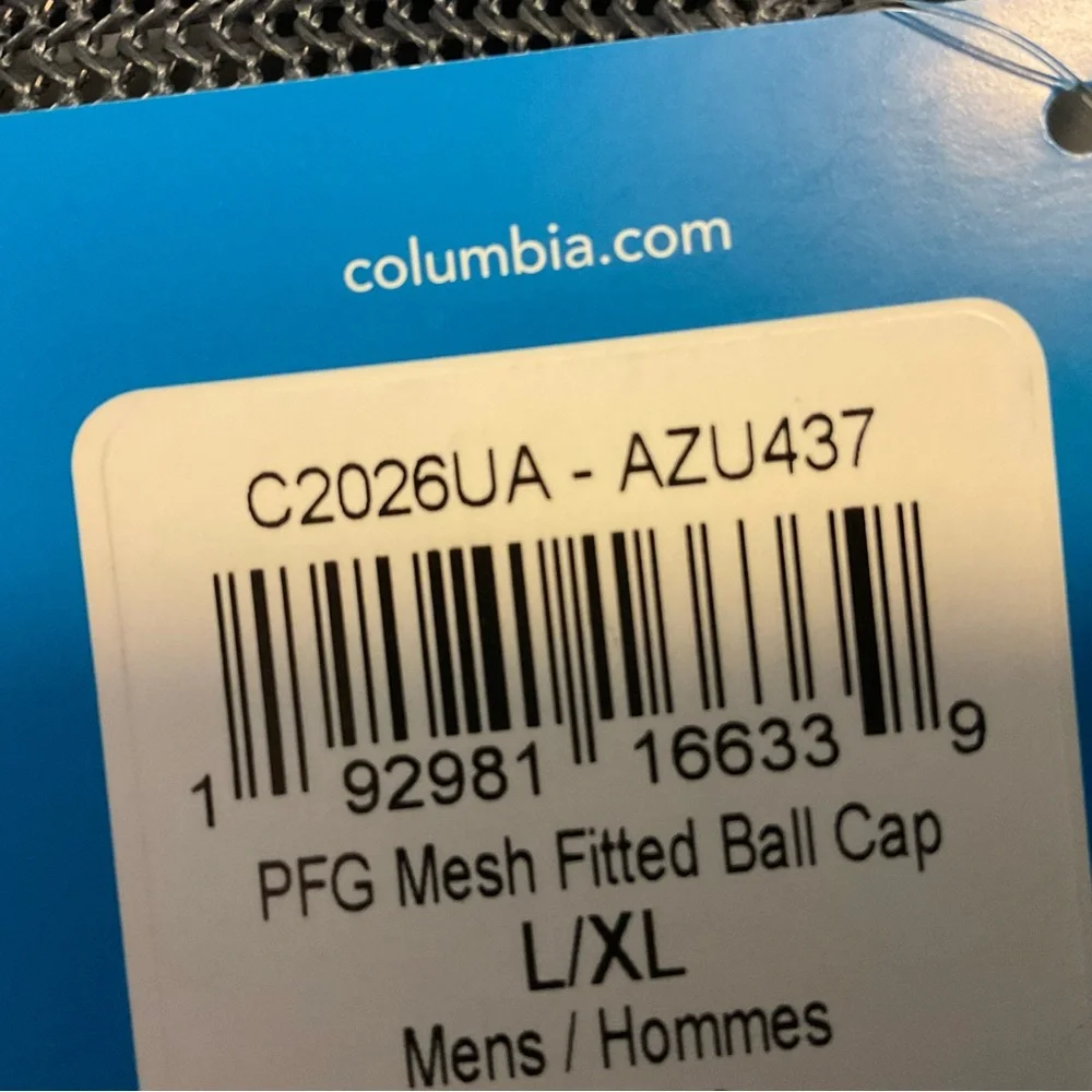 NWT Columbia PGF Mesh Fitted Ball Cap Sz L/XL